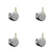 Service Caster 2.375 Inch MRI Safe Casters with Brakes, 10mm Threaded Stem, Set of 4, SCC, 4PK SCC-TS02S60-TPR-GRY-B-M10X22-MRI-4 - alternate 1